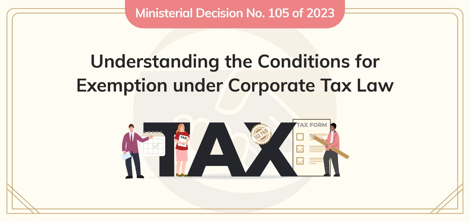 Understanding the Conditions for Exemption under Corporate Tax Law